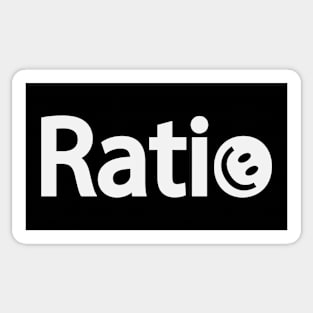 Ratio meme design Sticker